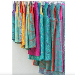 Lace colorful dress, cotton, a-line style.